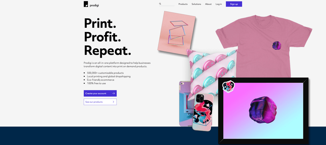 Prodigi's home page